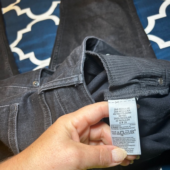 Excellent Condition Gap black Washwell Vintage Sky High rise straight jeans 29 - Picture 5 of 5